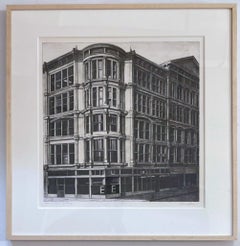 The Hugh O'Neill Building, 655-671 Sixth Avenue, NYC, lithograph Signed/N Framed