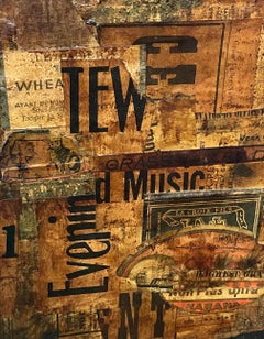 Find the Dapper Black Cat in This Vintage Newsprint Collage