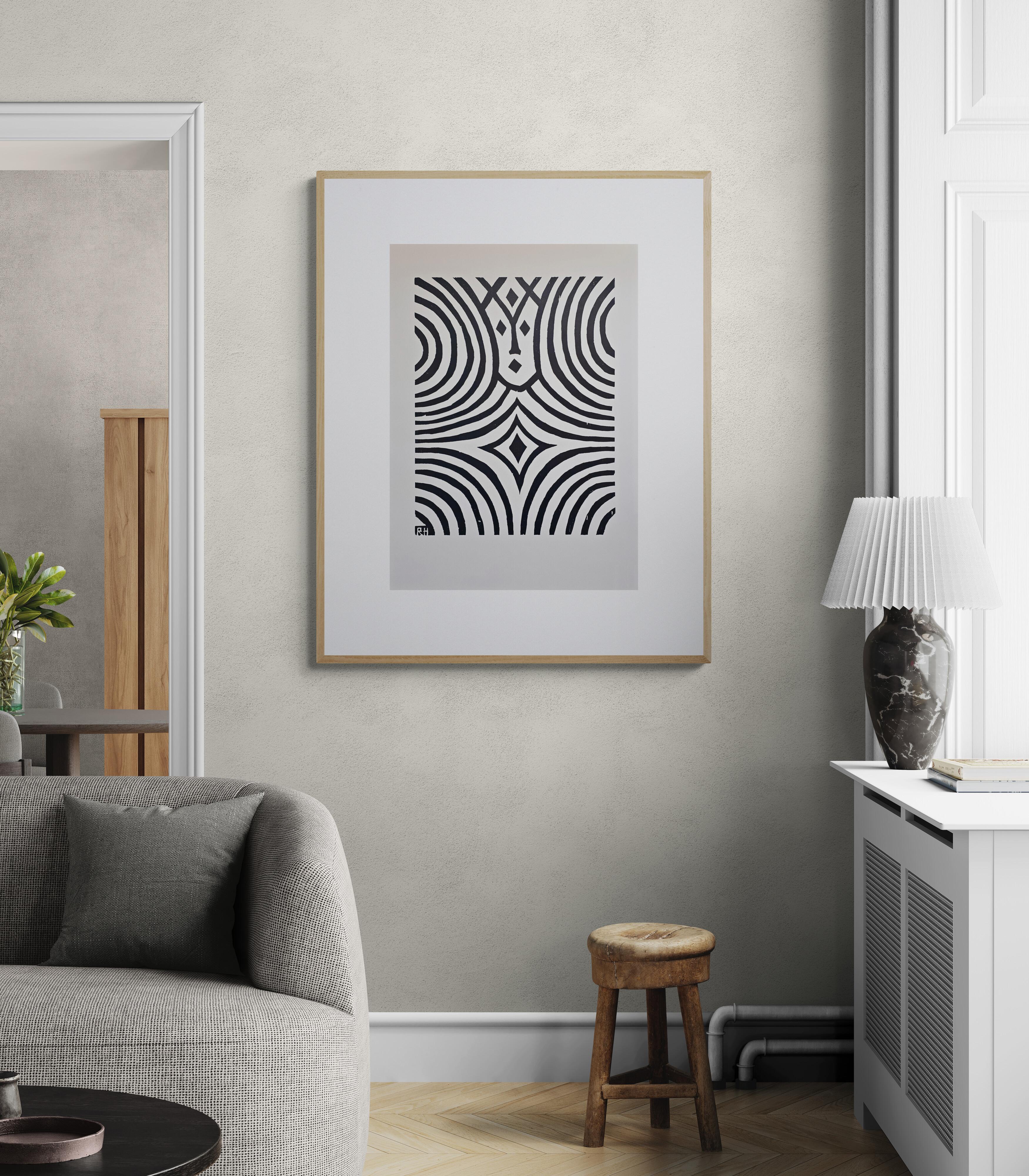 Christus, 1961 (Espressionista, tema spirituale) - Print di Richard Haizmann