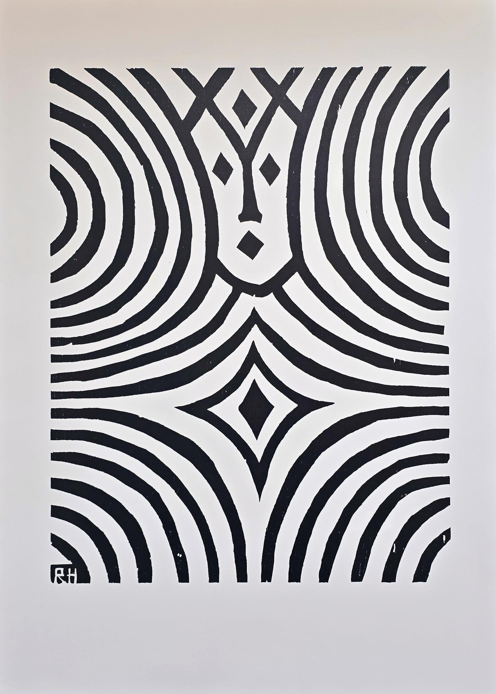 Figurative Print di Richard Haizmann - Christus, 1961 (Espressionista, tema spirituale)