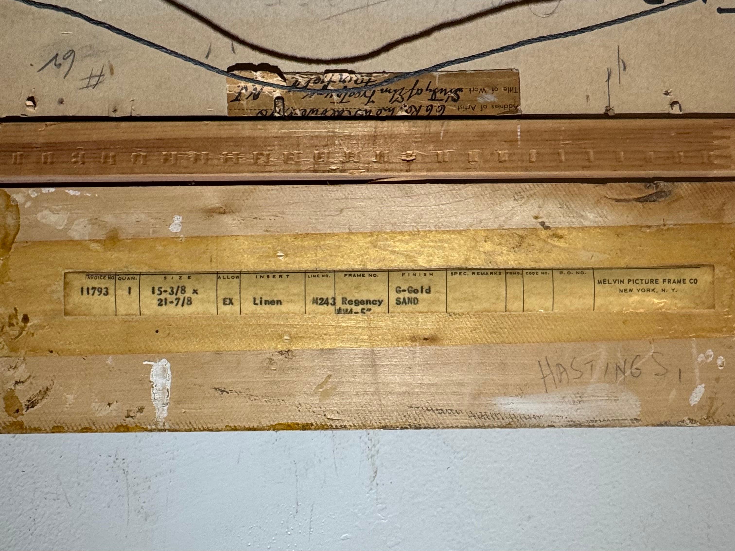 1958 Fairfield Connecticut “ELM TREE” Christies New York Provenance Painting en venta 7