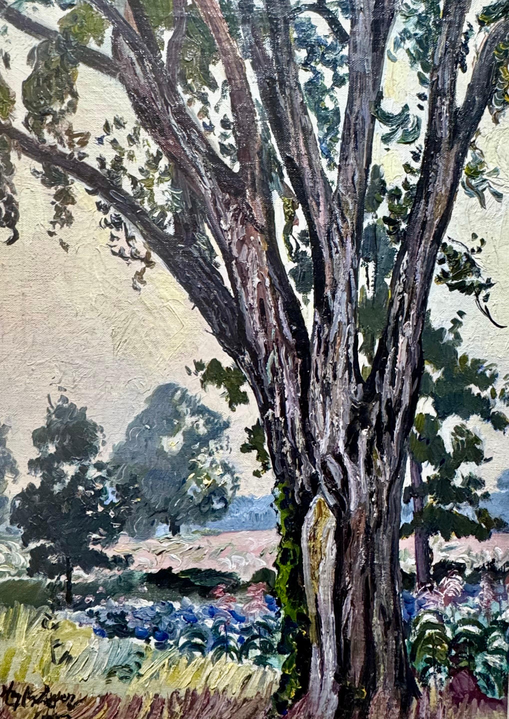 1958 Fairfield Connecticut “ELM TREE” Christies New York Provenance Painting en venta 9