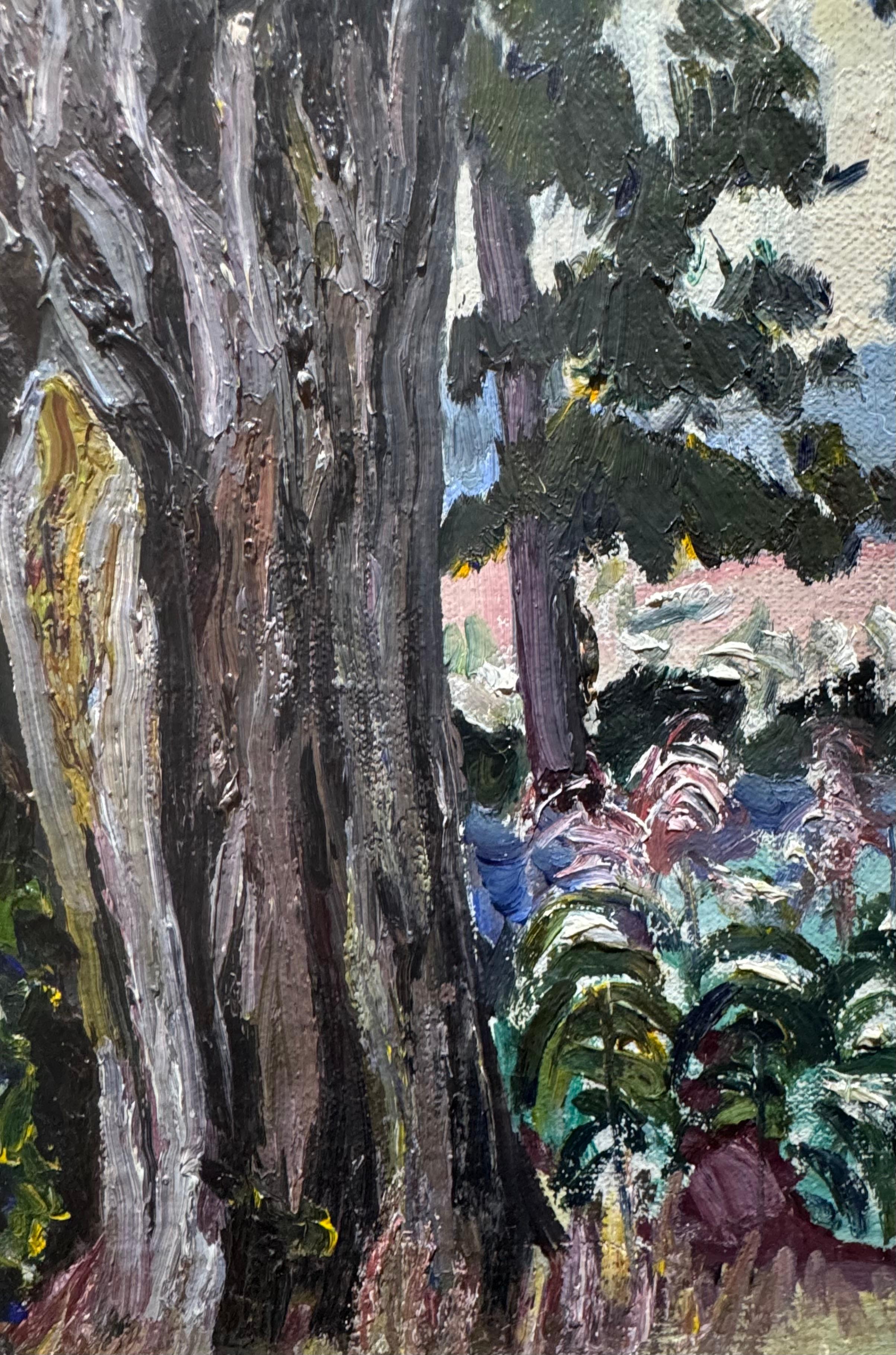 1958 Fairfield Connecticut “ELM TREE” Christies New York Provenance Painting en venta 2