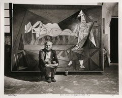 "Picasso Sitting", photographie de Richard Ham 1945