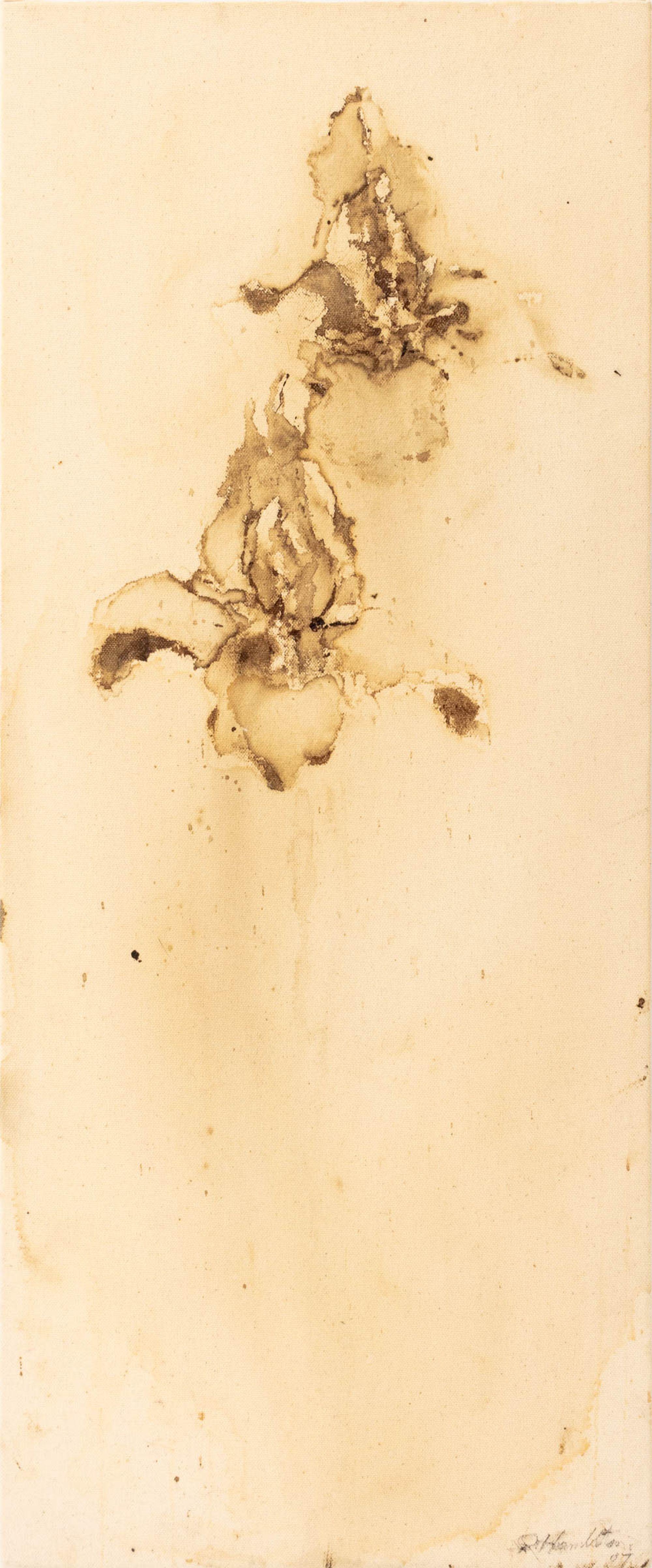 Untitled (Blood Flowers), Mixed Media with Blood on Canvas, 2007 - Mixed Media Art by Richard Hambleton