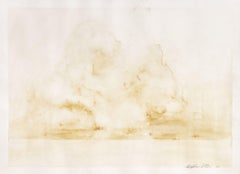 Untitled (Landscape Scene), Mixed Media with Blood on Paper, 2007