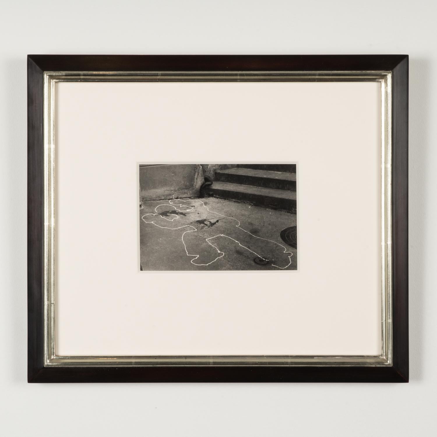 Richard Hambleton Black and White Photograph - Silhouette (Image Mass Murder)