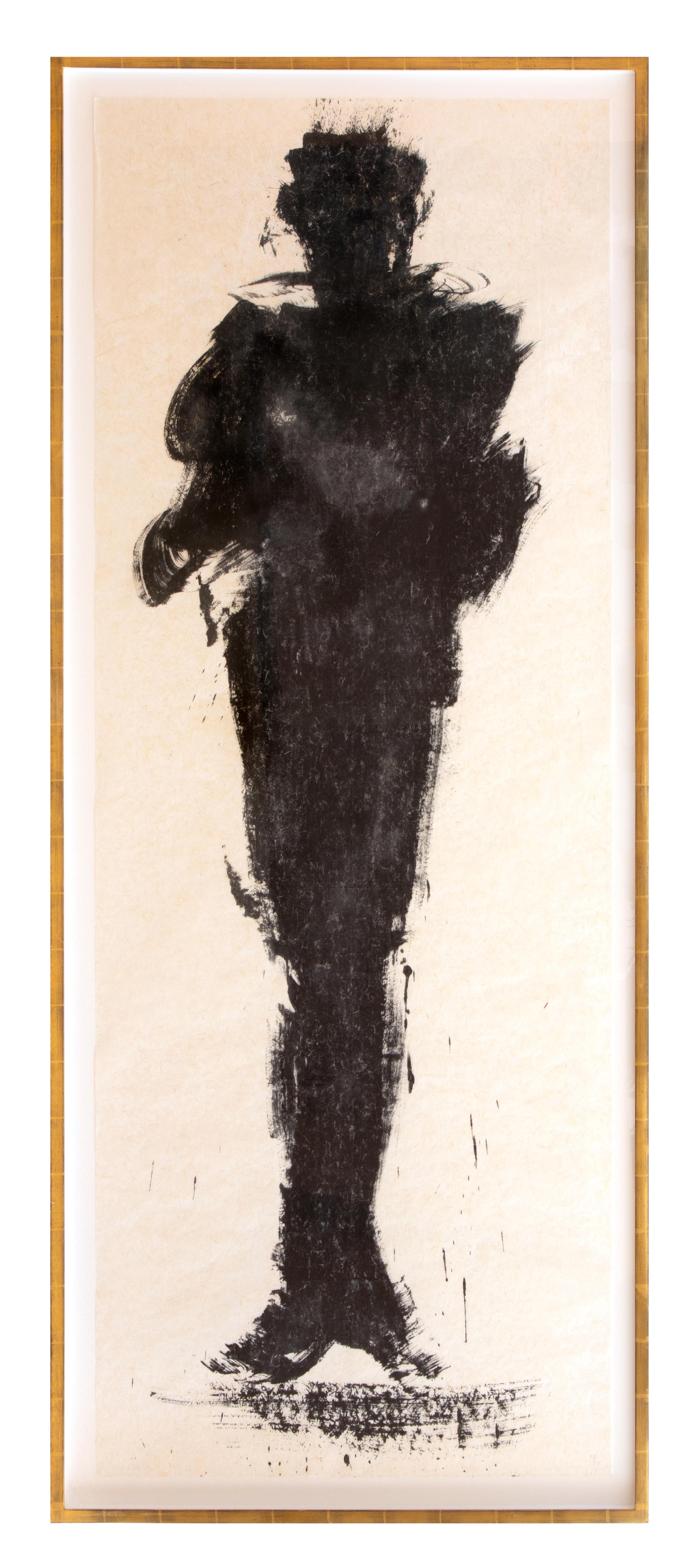 Richard Hambleton Figurative Print - 'Nightlife' Standing Shadow