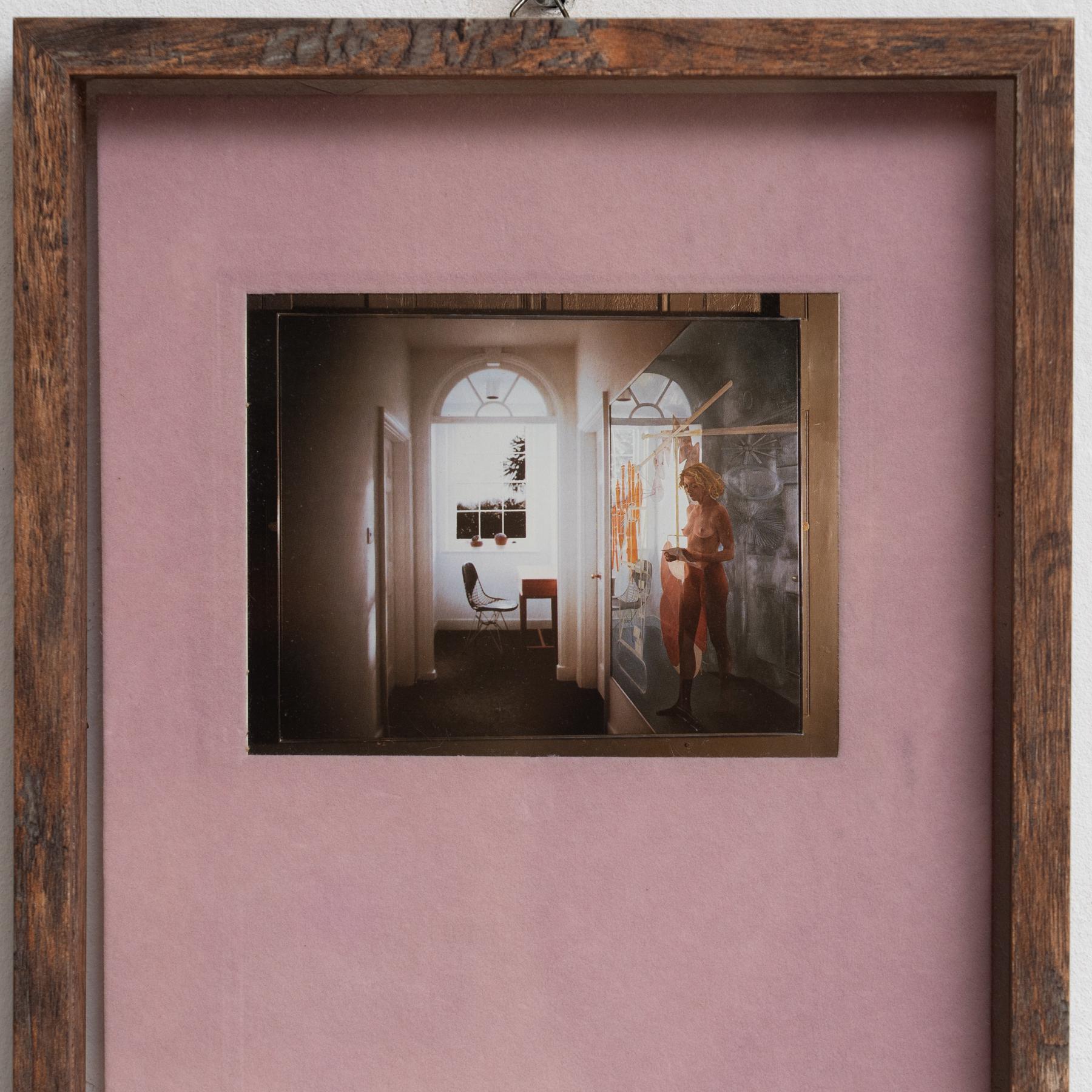 A. Richard Hamilton - Cartolina incorniciata scritta a mano e firmata su Marcel Duchamp In condizioni buone in vendita a Barcelona, Barcelona
