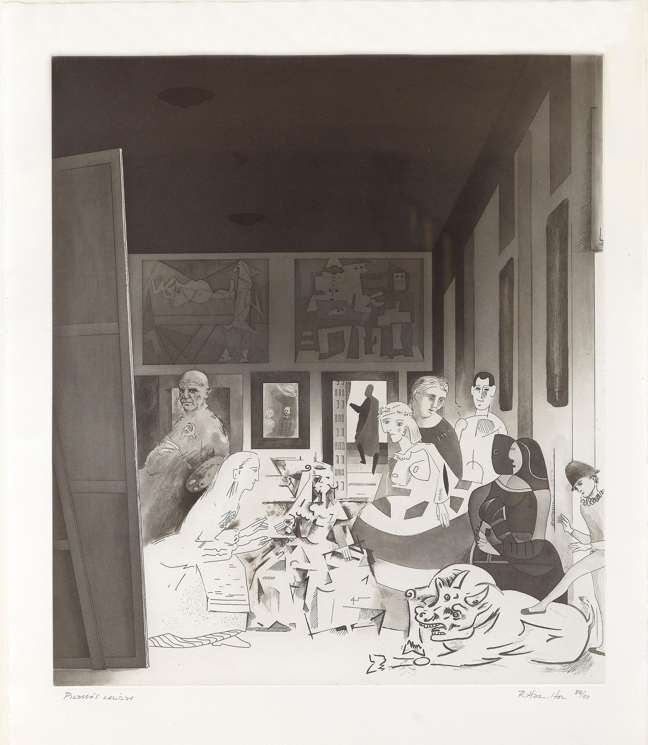 « Meninas » de Picasso - Richard Hamilton, aquatinte, pop art, art contemporain, estampe