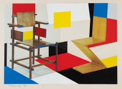 Richard Hamilton - Putting on the Stijl - handsignierter Lichtdruck und Siebdruck