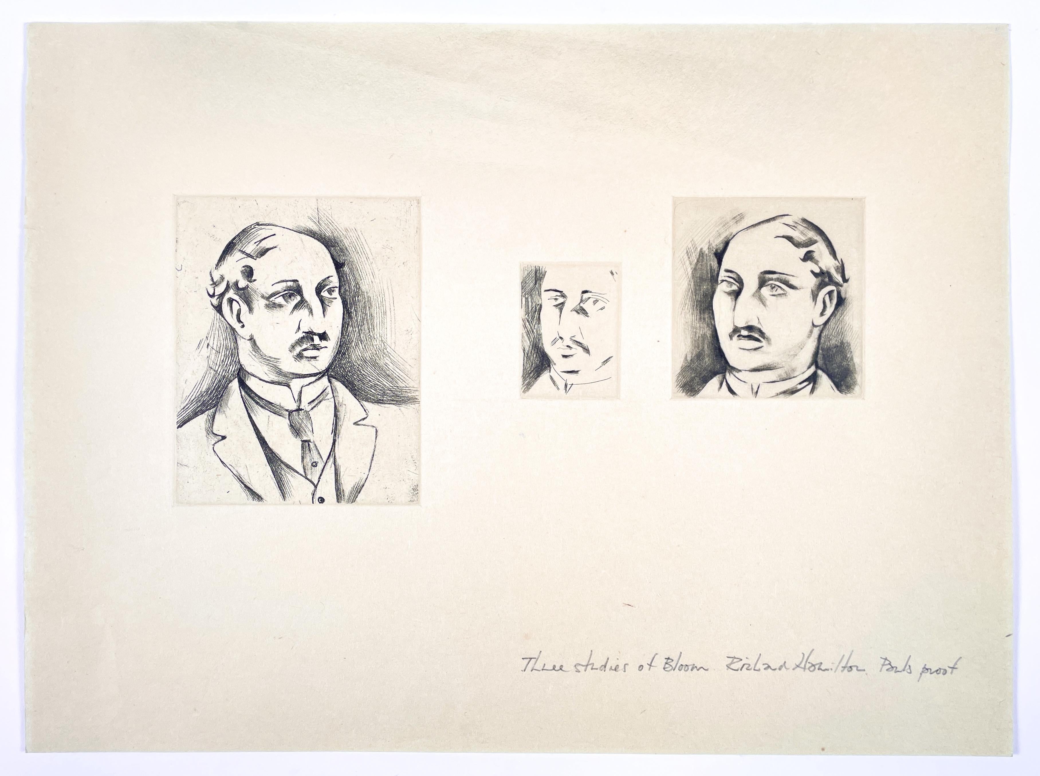 Richard Hamilton began studying James Joyce's novel Ulysses (1922) during his national service in 1947. Hamilton was inspired by the idea of illustrating Joyce’s complex, experimental novel in and began making sketches the following year, only to