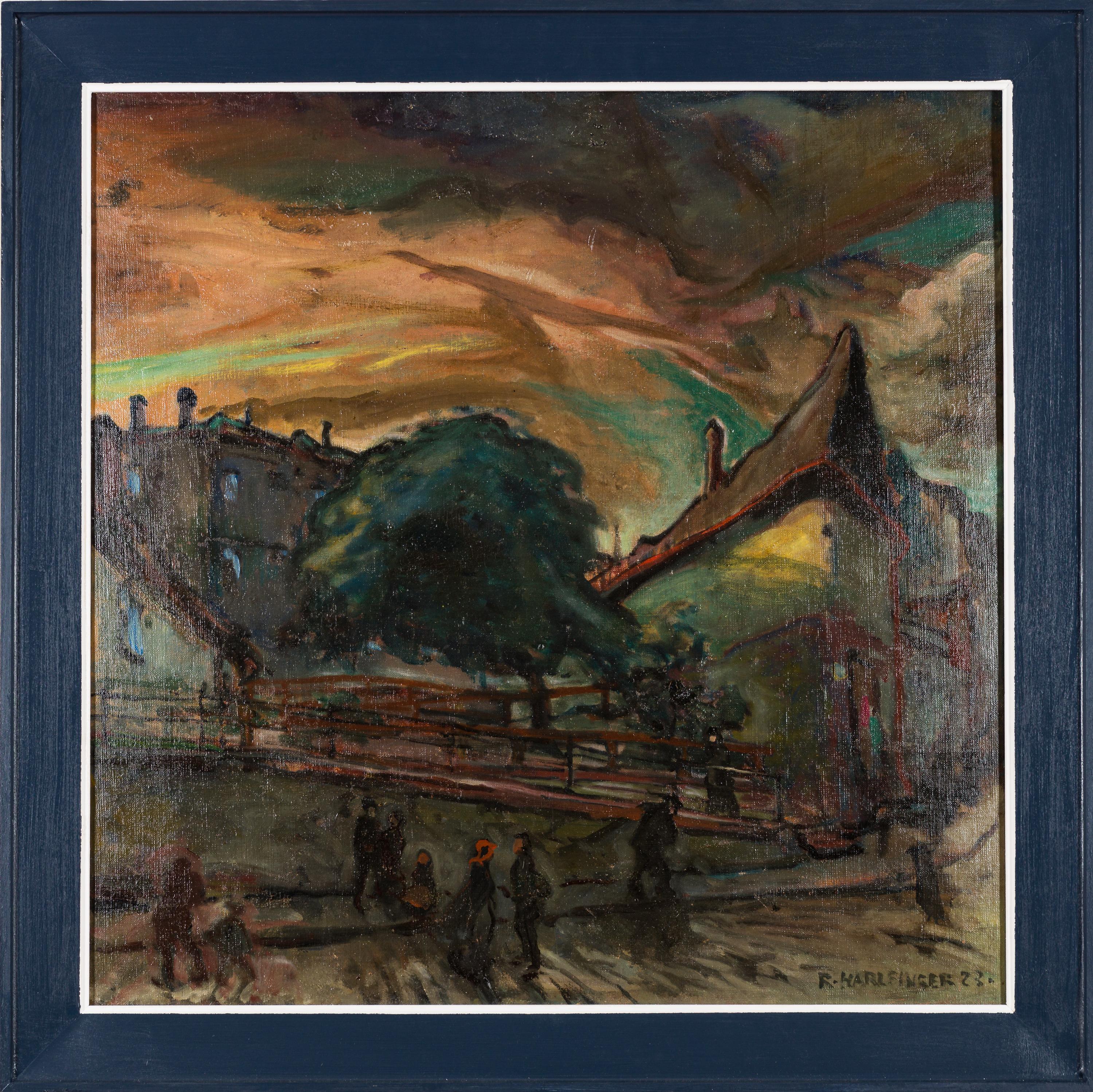 Suburbio - Painting de Richard Harlfinger