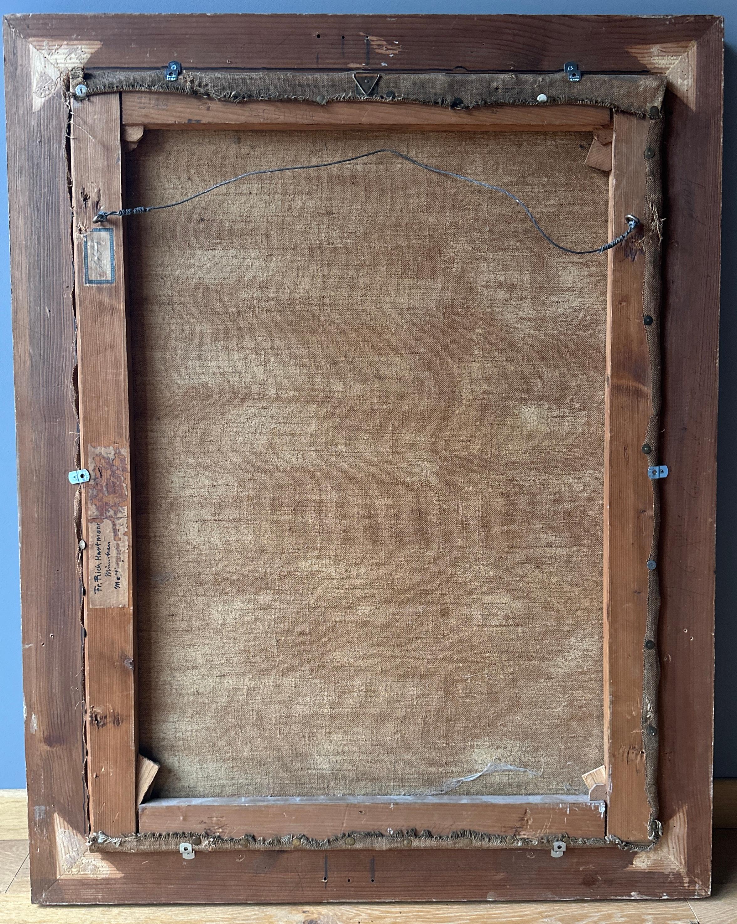 Richard Hartmann, Blumenstillleben, Öl auf Leinwand, Deutscher Impressionist im Angebot 9