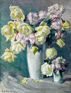 Richard Hartmann, Flower Still Life, Oil on Canvas, German Impressionist