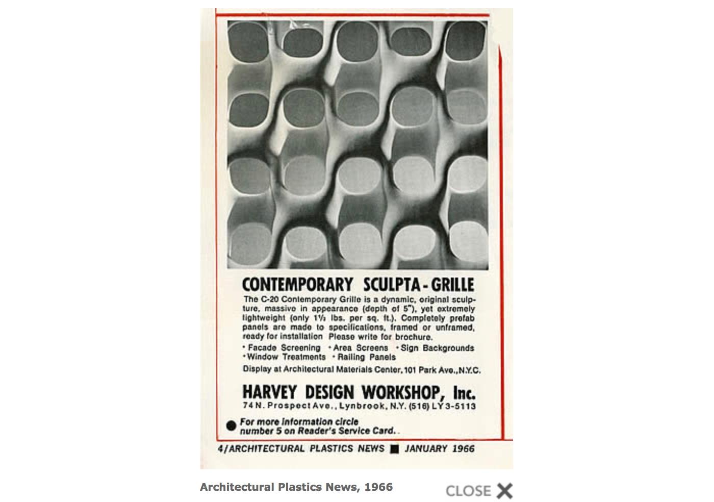 Richard Harvey Sculpta-Grille Model C-20 Freestanding Room Divider, 1959  10