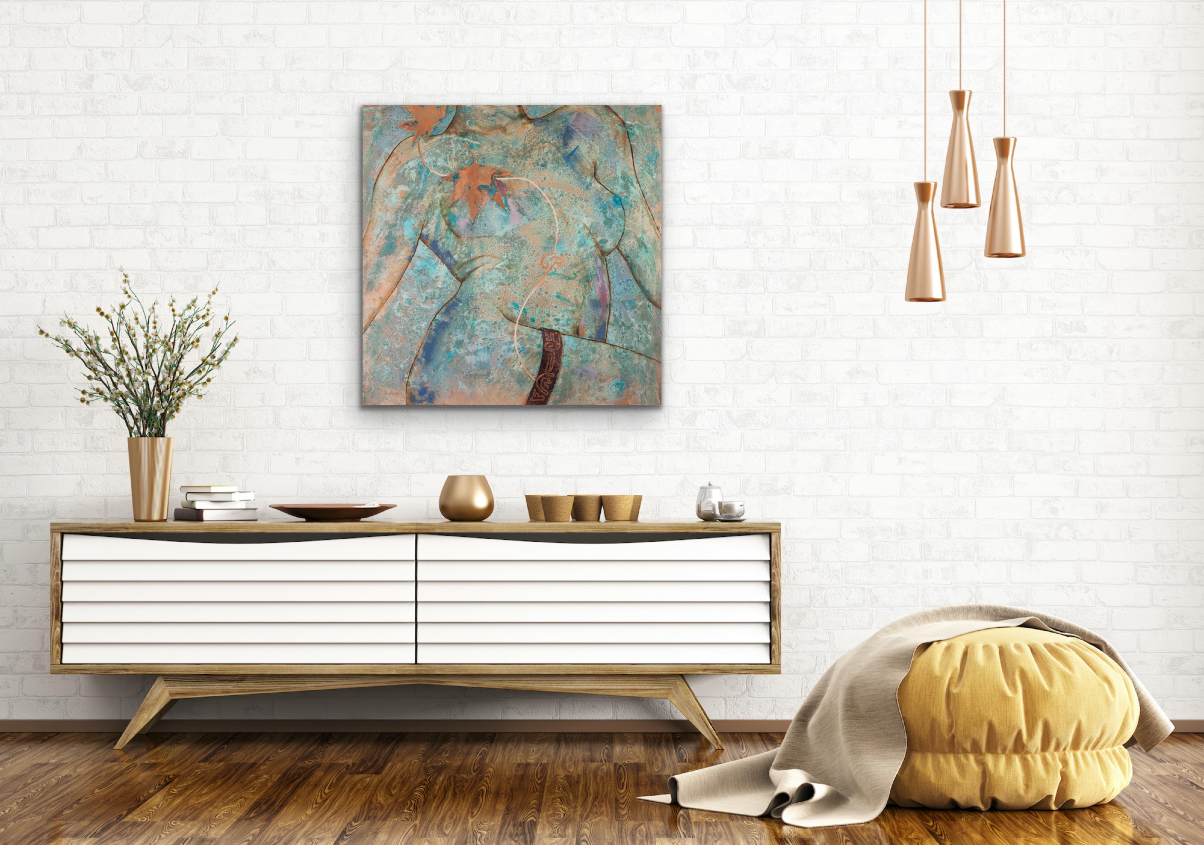 Richard Hawk calls his works of oil on copper a “co-creation with nature”. Hawk turned to the melding of copper oxidation and traditional oil painting in 2011. His works on canvas, paper and copper hang in collections around the world. The paintings
