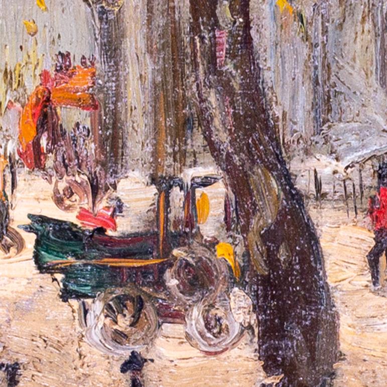 Hyde Park, Londra, 1900 dell'artista americano Richard Hayley Lever, olio su tela in vendita 1