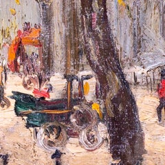 Hyde Park, London, 1900s by American artist Richard Hayley Lever, oil on canvas