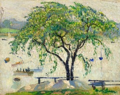 Spring - Marblehead - Impressionist Seascape Oil by Richard Hayley Lever