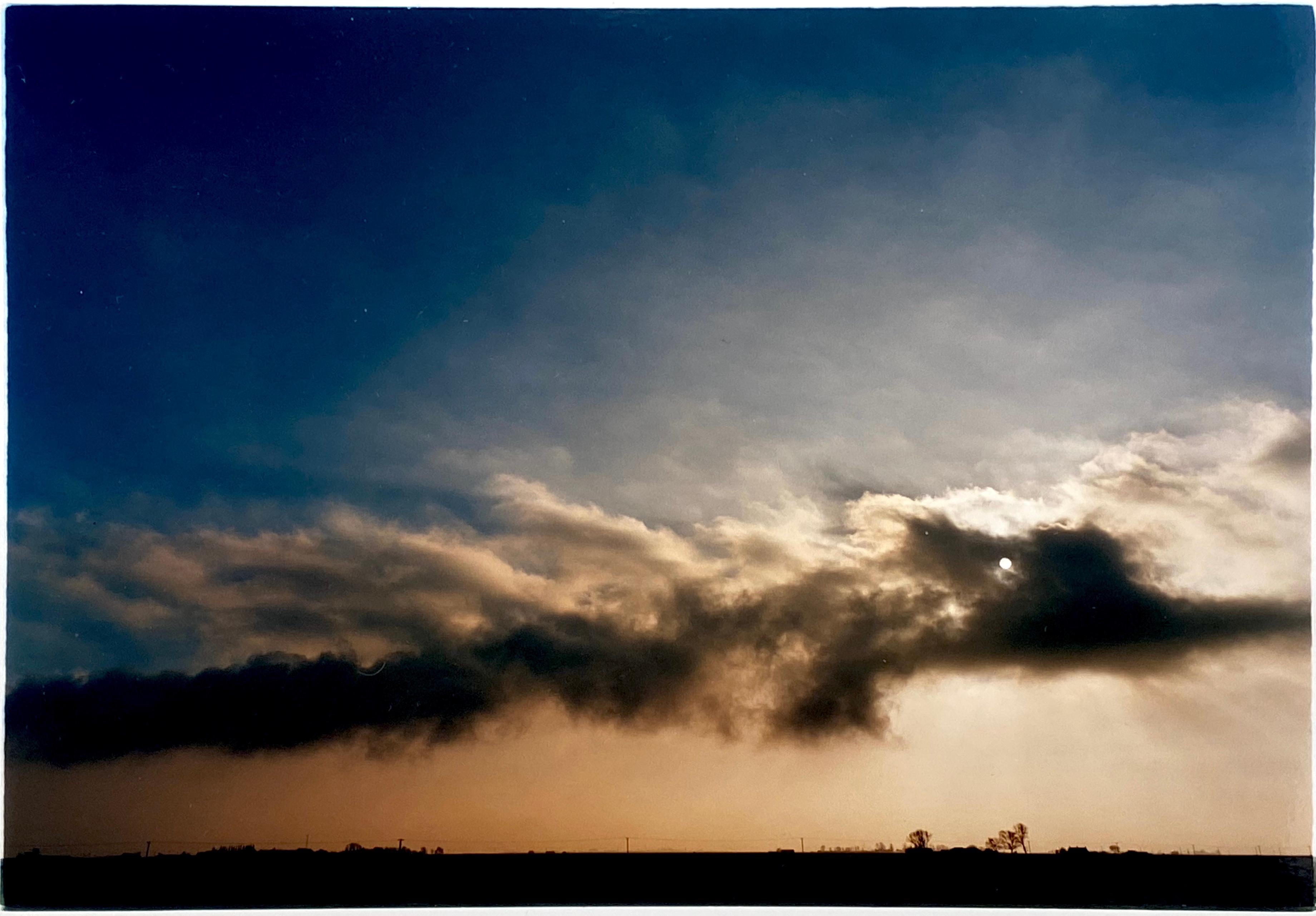 Hake's Drove, British landscape photograph from Richard Heeps series, 36 Minutes in Cambridgeshire. 
Richard Heeps was awarded a Millennium Year of the Artist Arts Council Grant to make this work. This project was born from an idea to produce a set