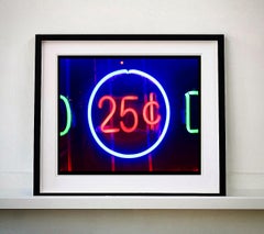 25 Cents, Nueva York - Fotografía callejera en color neón