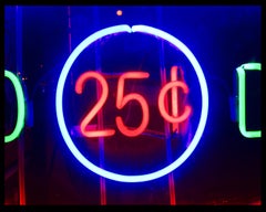25 Cents, New York - Photographie de rue Neon Color