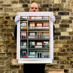 49 Via Dezza at Sunset, Milan - Conceptual Architectural Color Photography