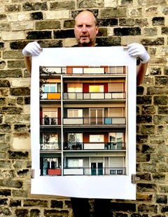 49 Via Dezza at Sunset, Milan - Conceptual Architectural Color Photography