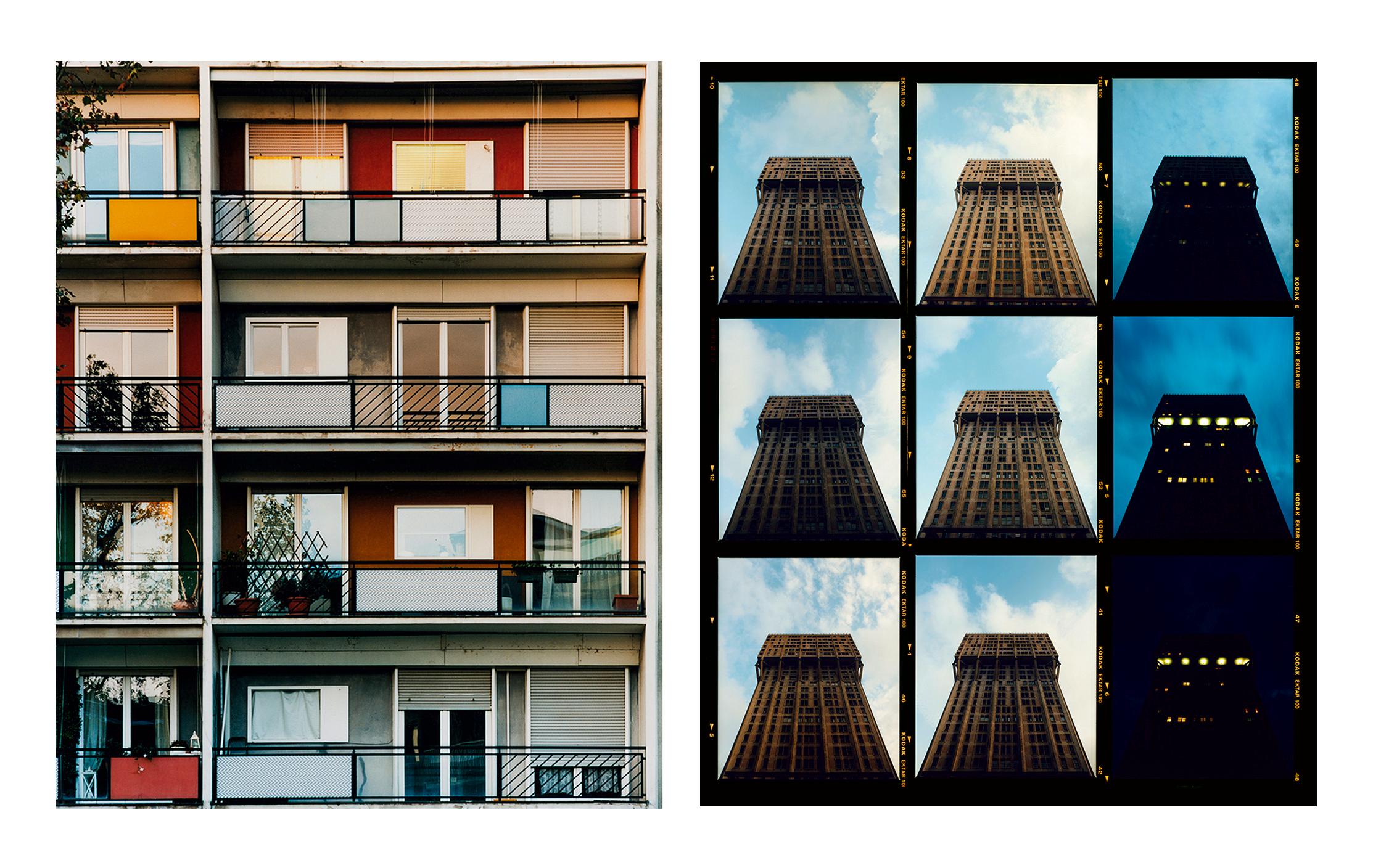 Richard Heeps Print - 49 Via Dezza at Sunset + Torre Velasca Time Lapse, Milan - Pair of Framed Art