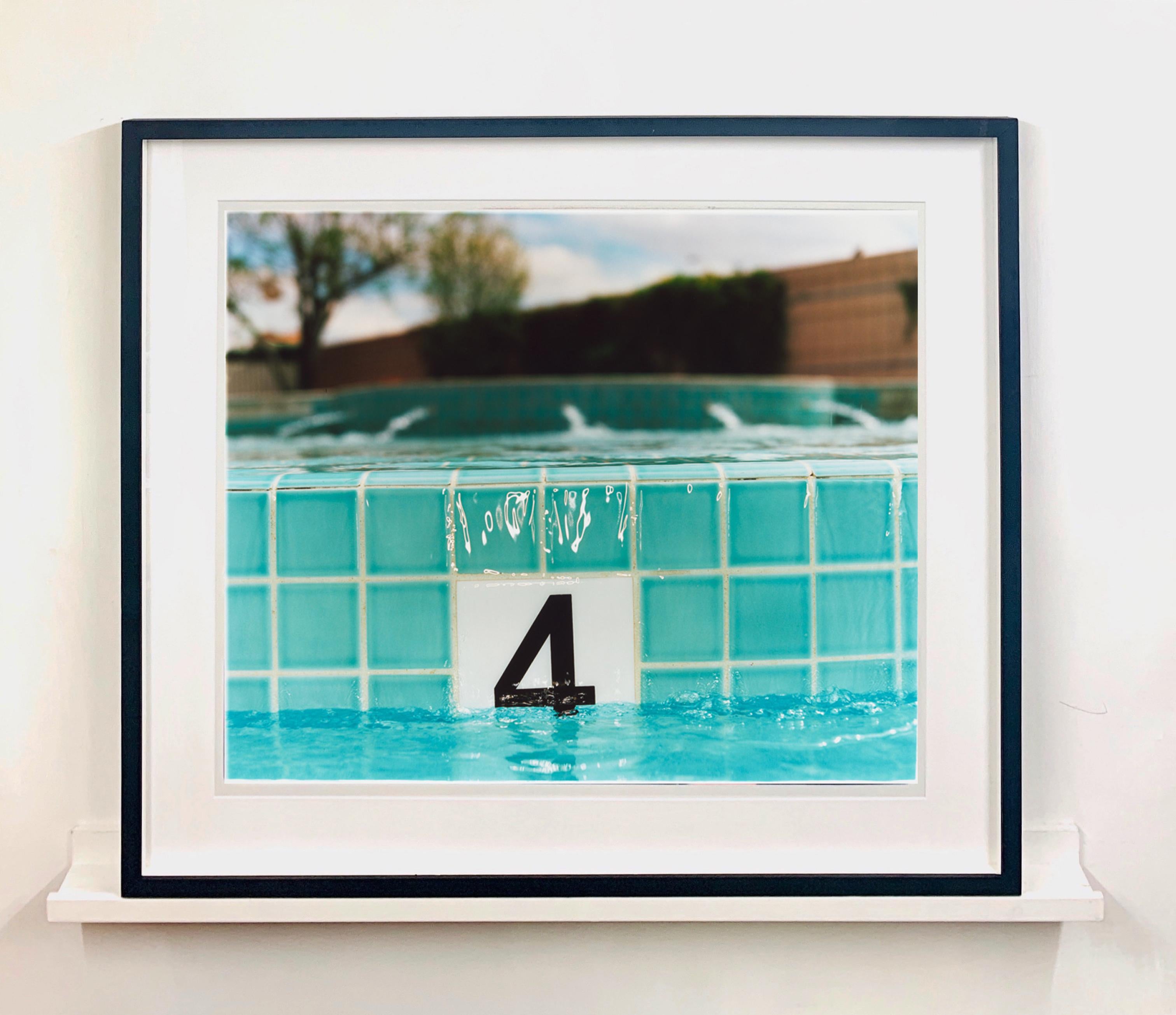 4FT, photographed at a swimming pool in Las Vegas, part of Richard Heeps 'Dream in Colour' Series. The pop of blue colour

This artwork is a limited edition of 25, gloss photographic print, dry-mounted to aluminium, it is presented in a museum board