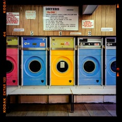 50p Only, Cambridge - Multicolor Vintage Launderette Interior Photograph