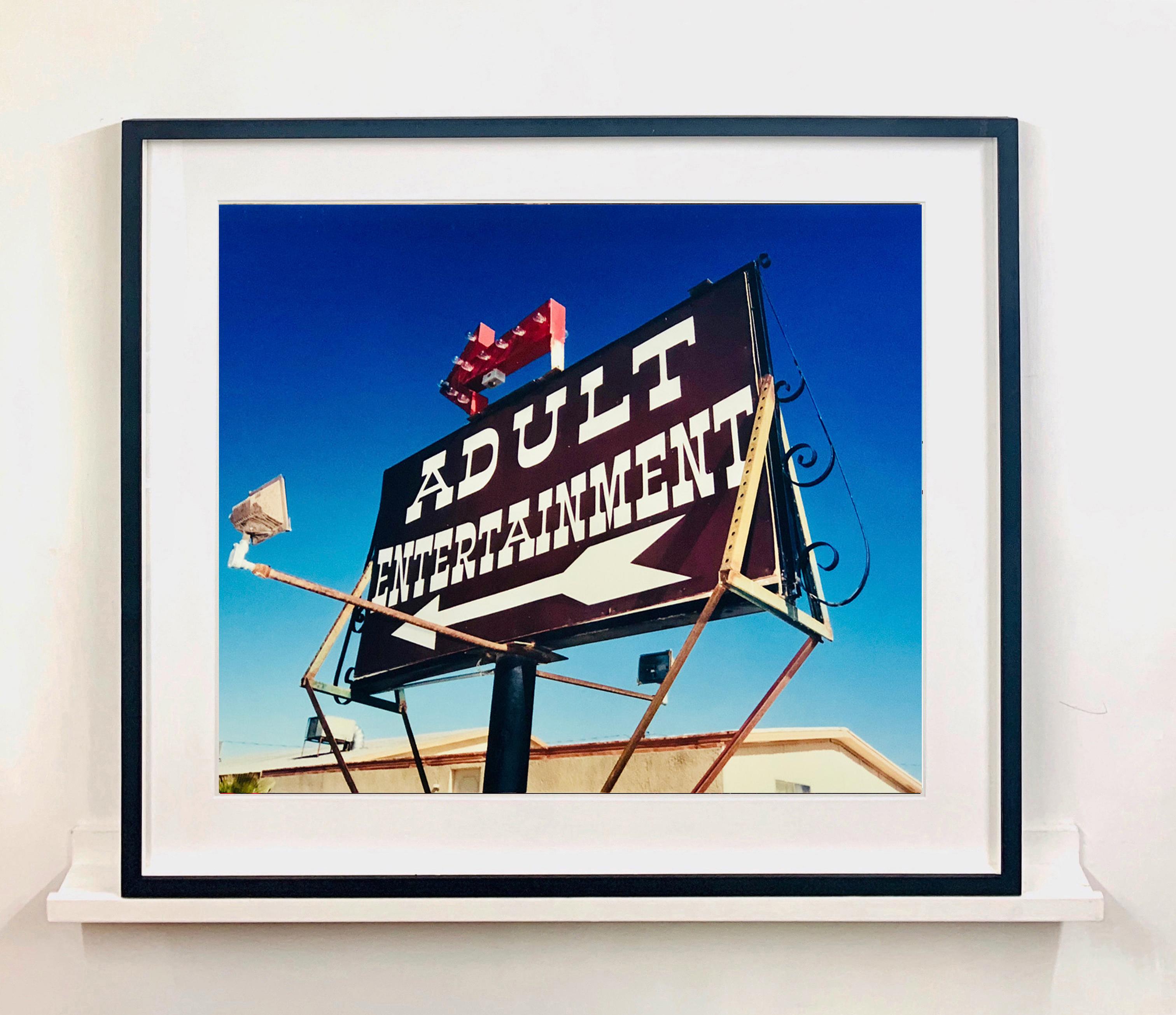 Fun pop art typography, a total 'Sign Porn' fix, captured on an American road trip in Nevada. This artwork features in Richard Heeps' sold out book 'Man's Ruin' and an edition of this artwork recently sold at auction in London at The Auction