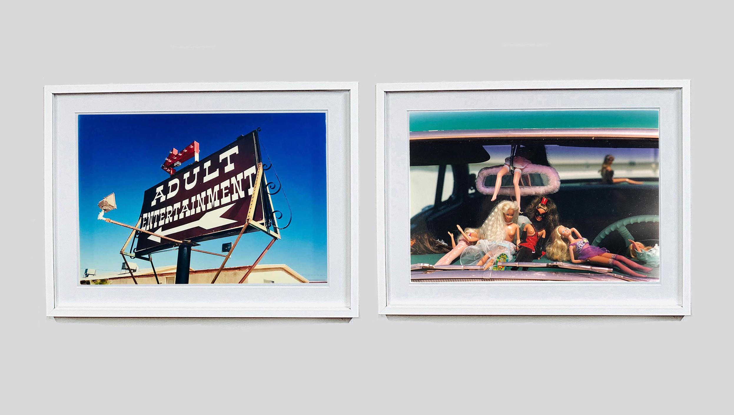 Fun pop art typography, a total 'Sign Porn' fix, captured on an American road trip in Nevada. This artwork features in Richard Heeps' sold out book 'Man's Ruin' and an edition of this artwork sold at auction in London at The Auction Collective's