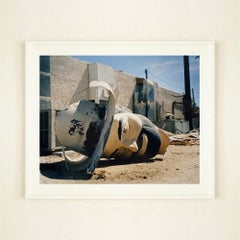 American Cowboy Head, Salton Sea, California - Roadside America Color Photo