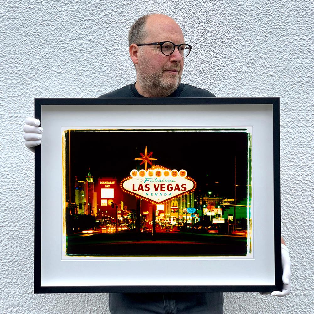 Arriving and Leaving, Las Vegas, Two Framed American Color Pop Art Photograph For Sale 6