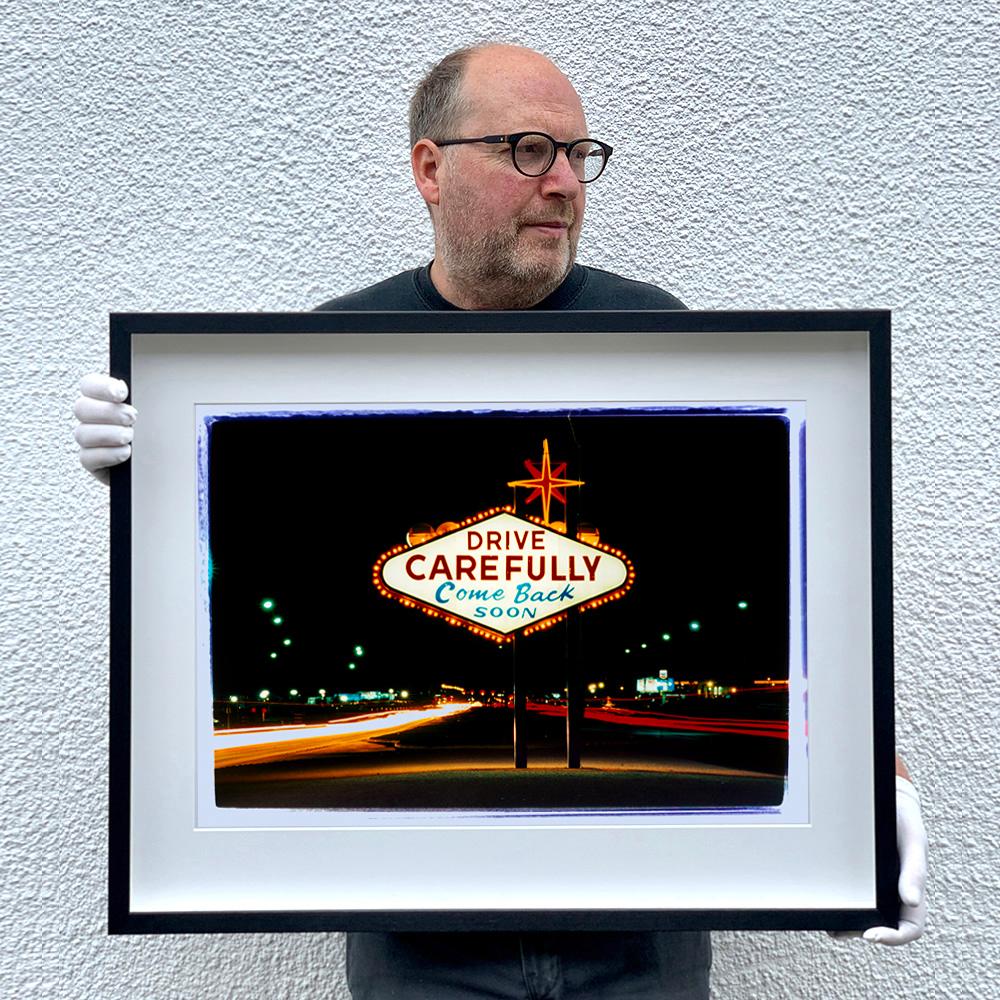 Arriving and Leaving, Las Vegas, Two Framed American Color Pop Art Photograph For Sale 5
