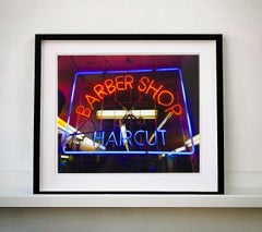 Barber Shop, New York - Neon Color Street Photography