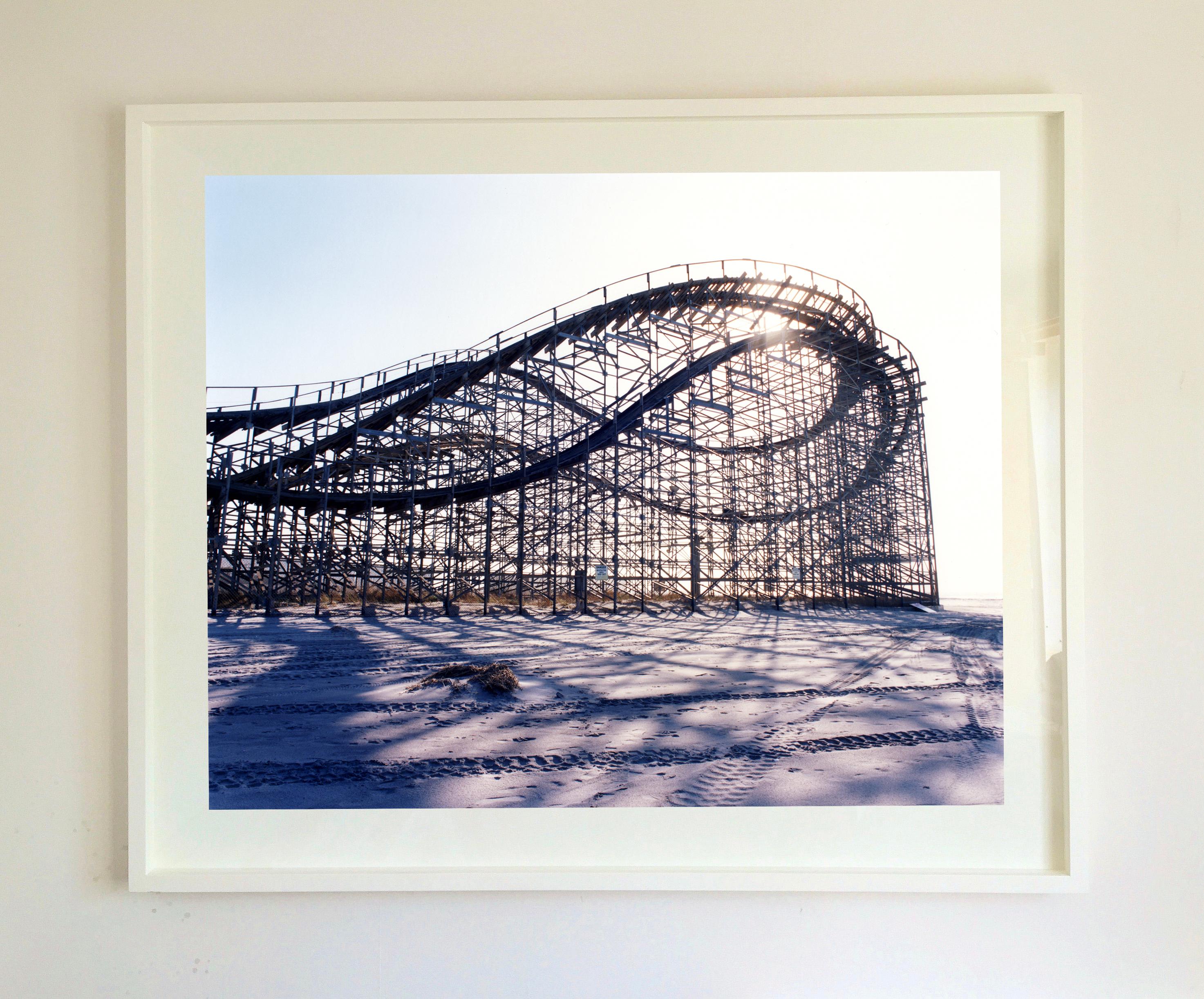 Beached Rollercoaster, Wildwood, New Jersey - Architectural Color Photography - Print by Richard Heeps