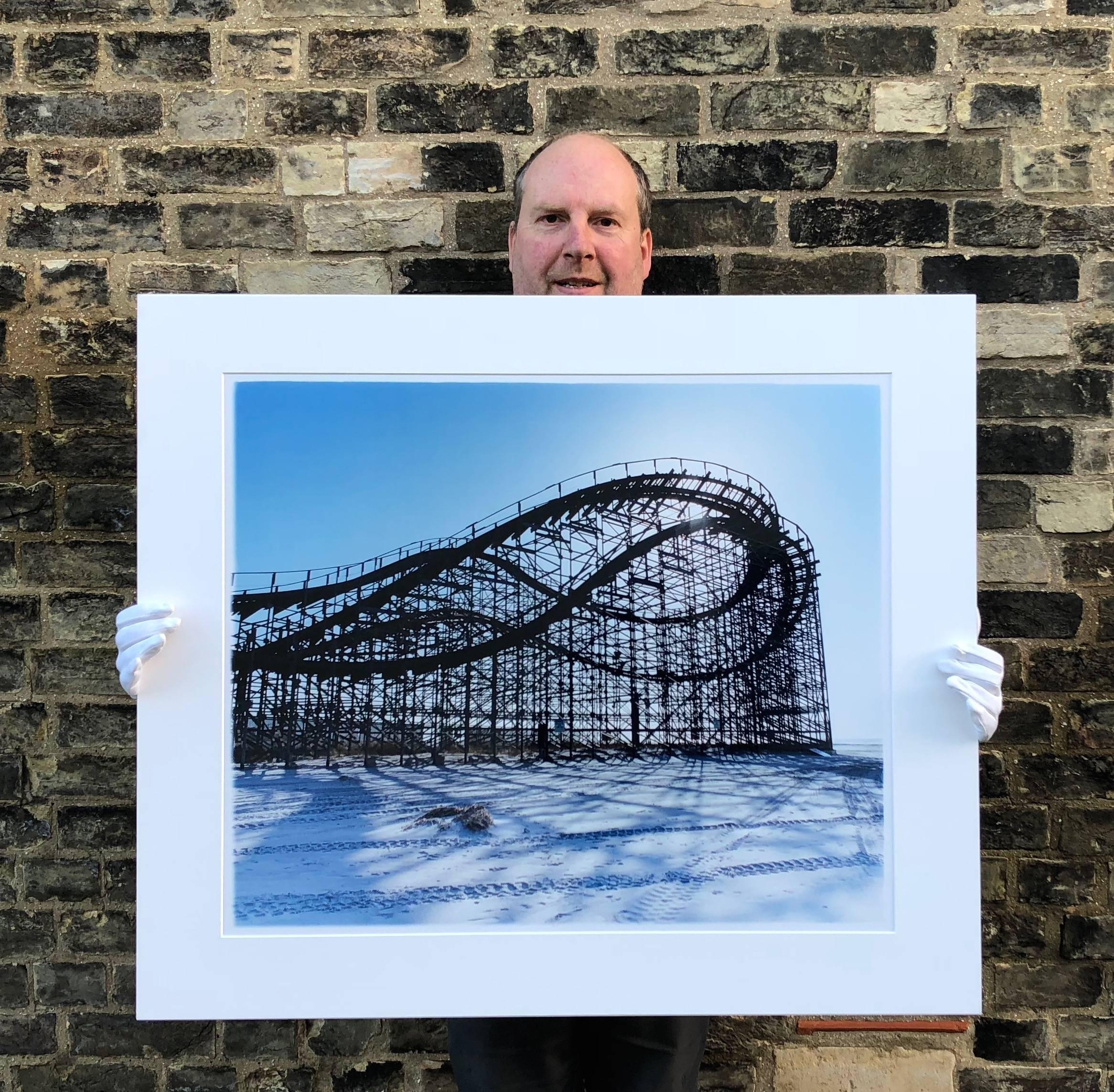 Beached Rollercoaster, Wildwood, New Jersey - Architectural Color Photography - Contemporary Print by Richard Heeps