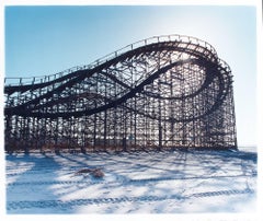 Beached Rollercoaster, Wildwood, New Jersey – Architektur-Farbfotografie