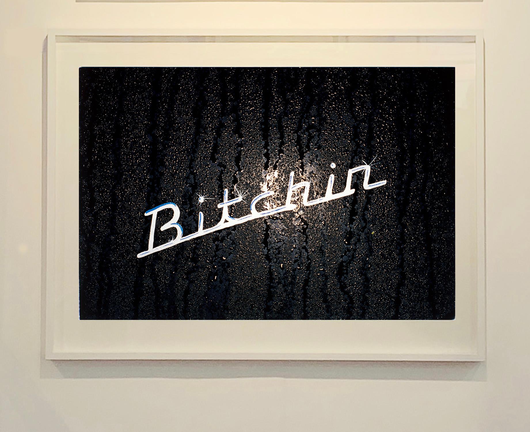 Bitchin', Hemsby, Norfolk - Graphic typography pop art color photography - Print by Richard Heeps