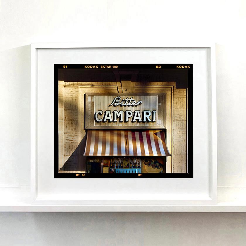 Bitter Campari Sign, Italian Typography street photography from Richard Heeps series, 'A Short History of Milan' which began in November 2018 for a special project at the Affordable Art Fair Milan 2019 and the series is ongoing.
There is a