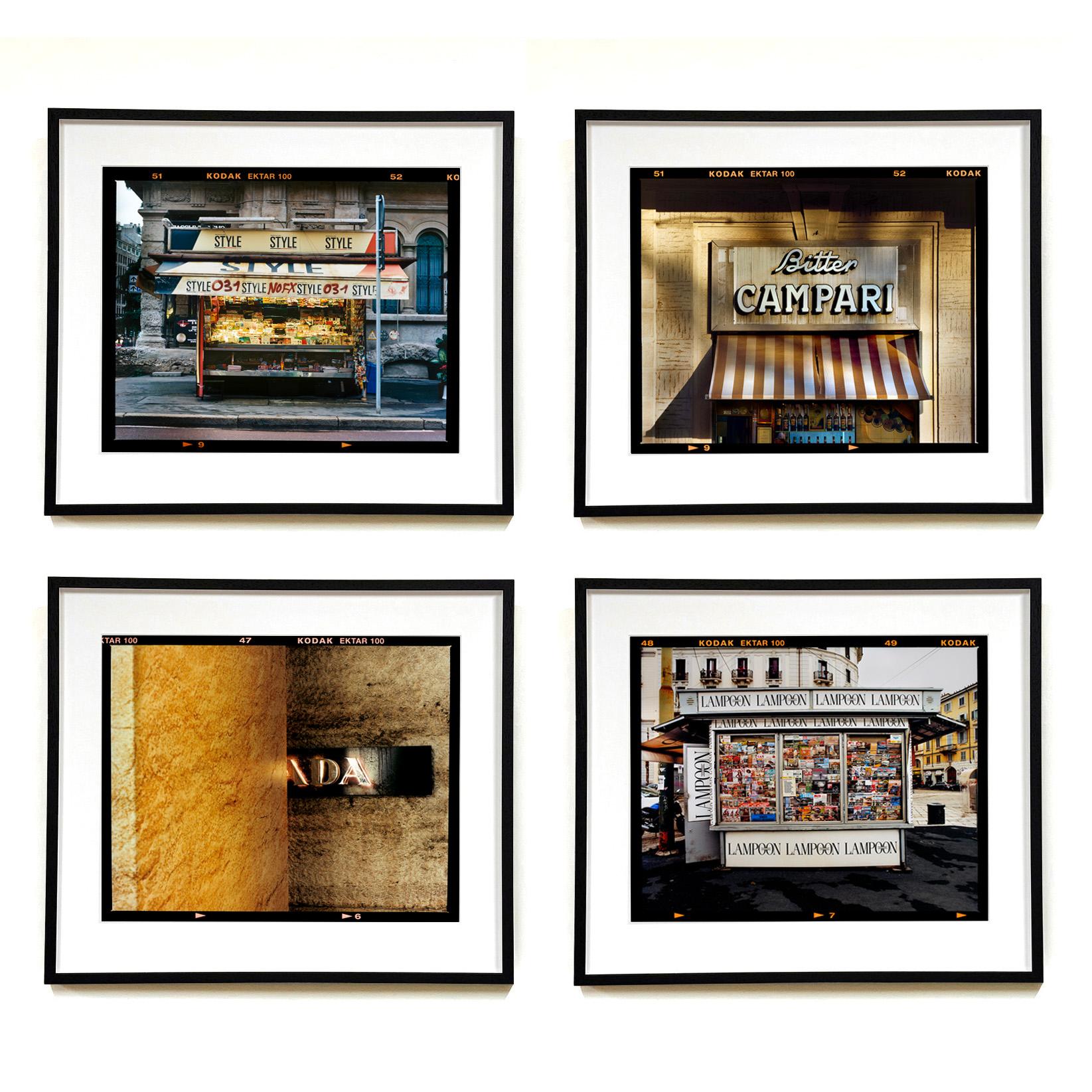 Bitter Campari Sign, Milan - Italian Typography Street Color Photography For Sale 2