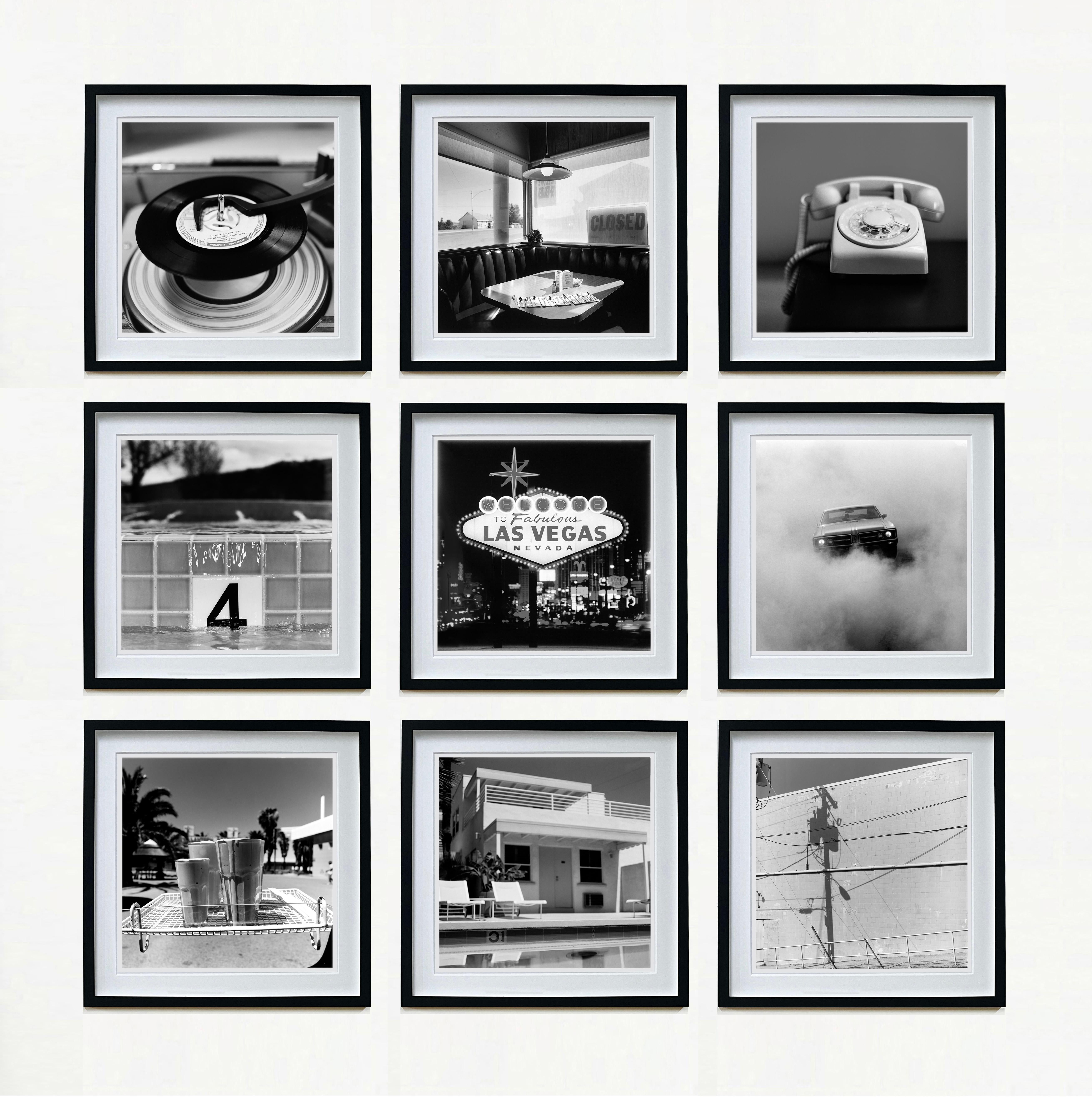 Set aus neun Fotografien in Schwarz-Weiß (klein) 