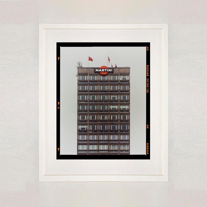 Blue and Grey Martini, Milan - Italian Architecture Color Photography For Sale 7
