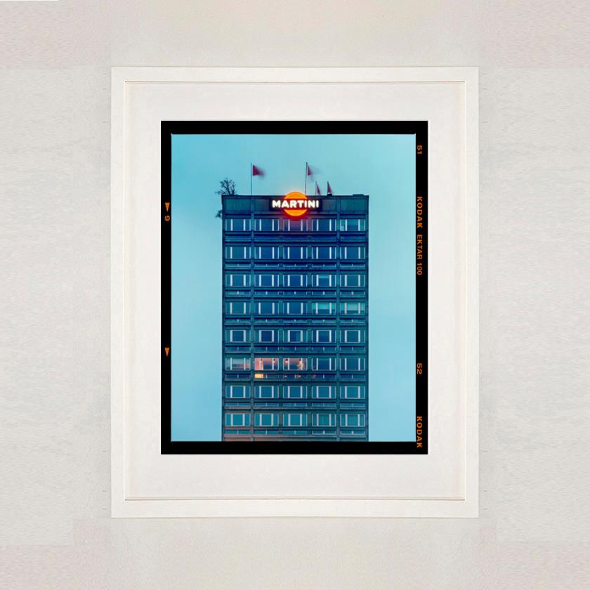 Blue and Grey Martini, Milan - Italian Architecture Color Photography For Sale 8