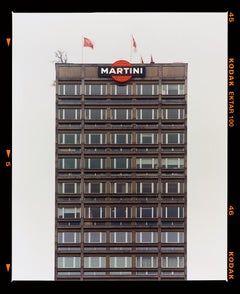 Blue Martini and Grey Martini, Milan - Two Framed Italian Architecture Photo