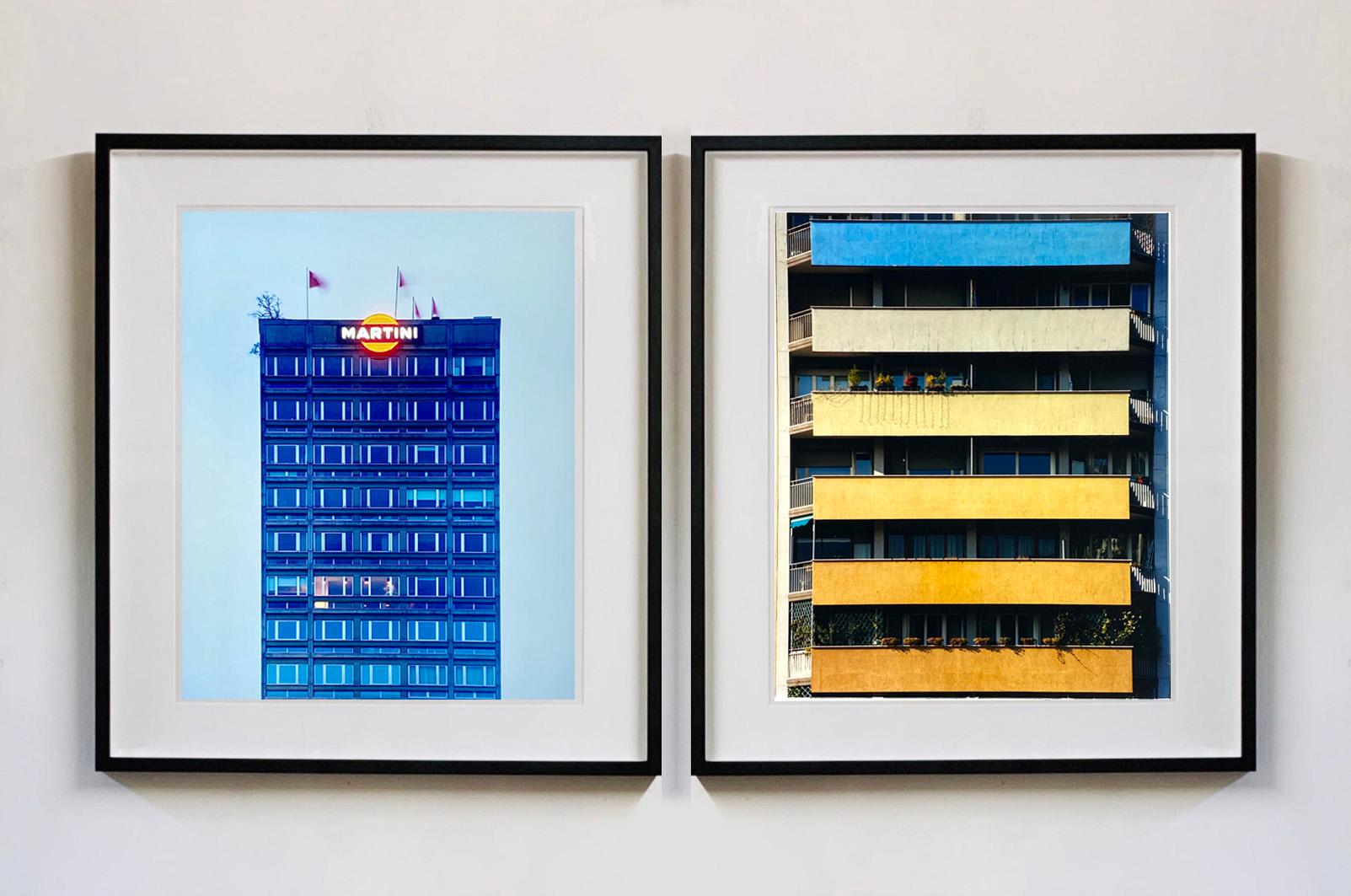 Blue Martini, Milan - Architectural Color Photography - Contemporary Print by Richard Heeps