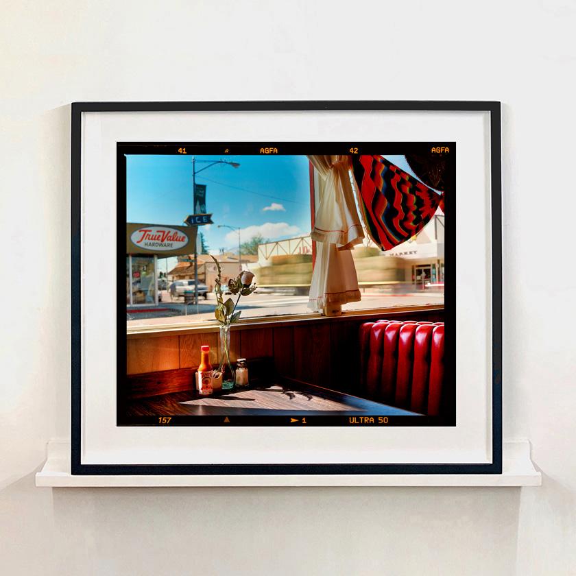Bonanza Café (Film Edge), Lone Pine, California - American Diner Interior Photo - Contemporary Photograph by Richard Heeps
